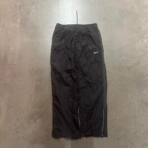 Nike Womens Nylon Zip Pockets Lightweight Black Running Pants xl